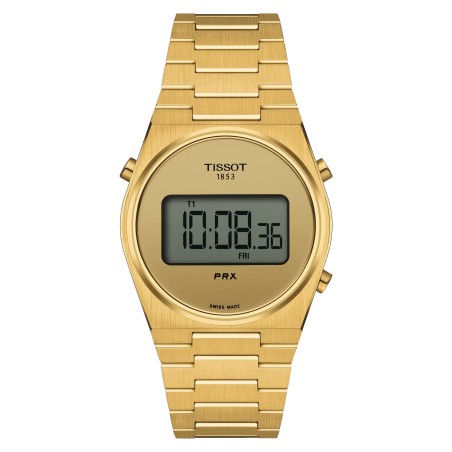 OROLOGIO DIGITAL 35MM PVD ORO UOMO-DONNA TISSOT PRX T1372633302000 TISSOT