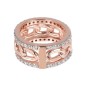 ANELLO A FASCIA MAGLIA GRUMETTA ROSE MIS.12 DONNA BRONZALLURE 