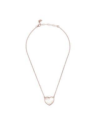 COLLANA PENDENTE CUORE MADREPERLA BRONZALLURE