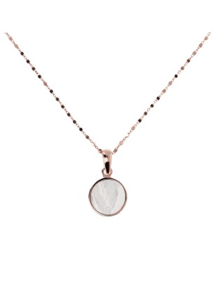 COLLANA ROSARIO CON PENDENTE DISCO DONNA BRONZALLURE  WSBZ01022.WM BRONZALLURE