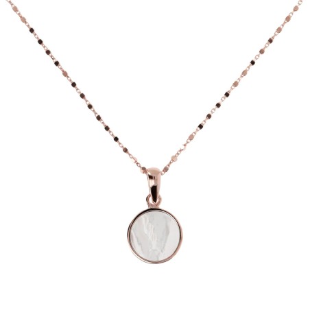 COLLANA ROSARIO CON PENDENTE DISCO DONNA BRONZALLURE  WSBZ01022.WM BRONZALLURE