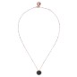 COLLANA PENDENTE TONDO PAVE' NERO DONNA BRONZALLURE 