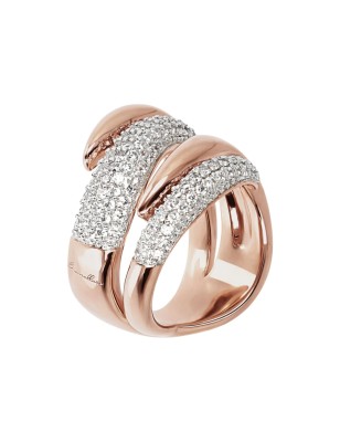 ANELLO A FASCIA CONTRARIE' E PAVE' ZIRCONI DONNA BRONZALLURE 