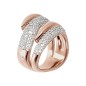 ANELLO A FASCIA CONTRARIE' E PAVE' ZIRCONI DONNA BRONZALLURE 