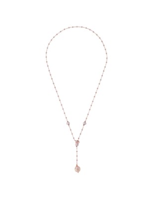 COLLANA A CRAVATTA CON PERLE ACQUA DOLCE DONNA BRONZALLURE  WSBZ00901.R BRONZALLURE