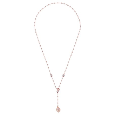 COLLANA A CRAVATTA CON PERLE ACQUA DOLCE DONNA BRONZALLURE  WSBZ00901.R BRONZALLURE