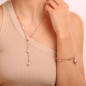 COLLANA A CRAVATTA CON PERLE ACQUA DOLCE DONNA BRONZALLURE 