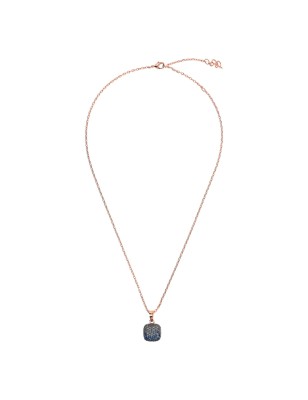 COLLANA PENDENTE QUADRATO PAVE' ZIRCONI BRONZALLURE