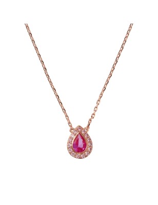 COLLANA PENDENTE GOCCIA CON ZIRCONI ROSA BRONZALLURE WSBZ02163.ROSE BRONZALLURE