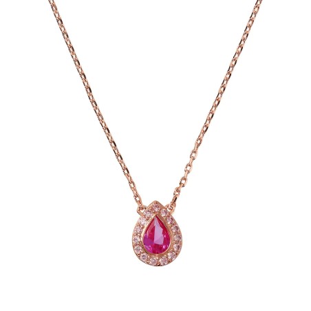 COLLANA PENDENTE GOCCIA CON ZIRCONI ROSA BRONZALLURE WSBZ02163.ROSE BRONZALLURE