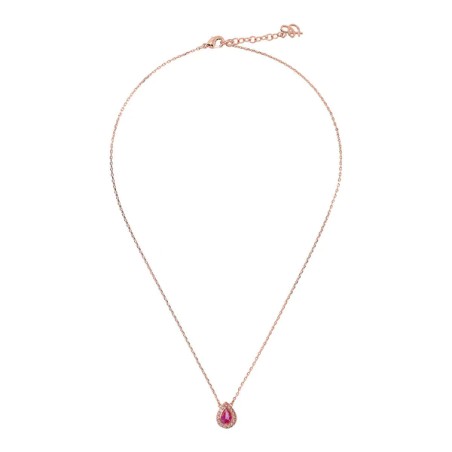 COLLANA PENDENTE GOCCIA CON ZIRCONI ROSA BRONZALLURE