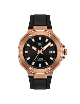 OROLOGIO POWERMATIC 80 41MM ORO ROSA UOMO TISSOT T-RACE