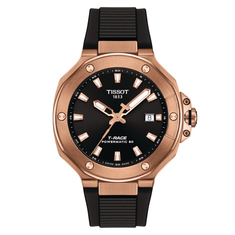 OROLOGIO POWERMATIC 80 41MM ORO ROSA UOMO TISSOT T-RACE