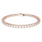 BRACCIALE MATRIX TENNIS COLOR ORO ROSA XL SWAROVSKI