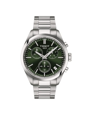 OROLOGIO CHRONOGRAPH 40MM VERDE UOMO TISSOT PR 100 N CHR T1504171109100 TISSOT