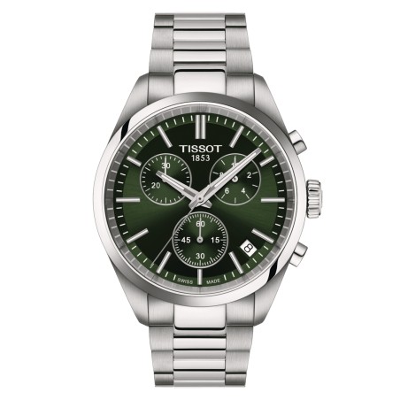 OROLOGIO CHRONOGRAPH 40MM VERDE UOMO TISSOT PR 100 N CHR T1504171109100 TISSOT