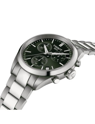 OROLOGIO CHRONOGRAPH 40MM VERDE UOMO TISSOT PR 100 N CHR T1504171109100 TISSOT