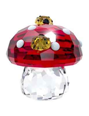 DECORAZIONE FUNGO E COCCINELLE IDYLLIA SWAROVSKI 5683436 SWAROVSKI