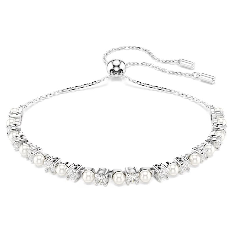 BRACCIALE MATRIX CRYSTAL PEARL RODIO DONNA SWAROVSKI 