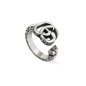 ANELLO DOPPIA G IN ARGENTO 12 DONNA GUCCI GG RUNNING