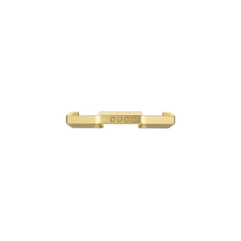 ANELLO A SPECCHIO M14 ORO GIALLO DONNA GUCCI LINK TO LOVE