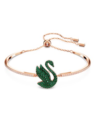 BRACCIALE RIGIDO CIGNO VERDE ICONIC SWAN DONNA SWAROVSKI 