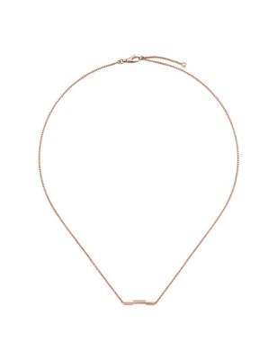 COLLANA CON BARRETTA 'GUCCI' ORO ROSA DONNA GUCCI LINK TO LOVE