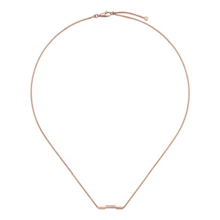 COLLANA CON BARRETTA 'GUCCI' ORO ROSA DONNA GUCCI LINK TO LOVE YBB66210800200U Gucci