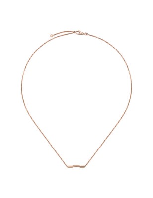 COLLANA CON BARRETTA 'GUCCI' ORO ROSA DONNA GUCCI LINK TO LOVE