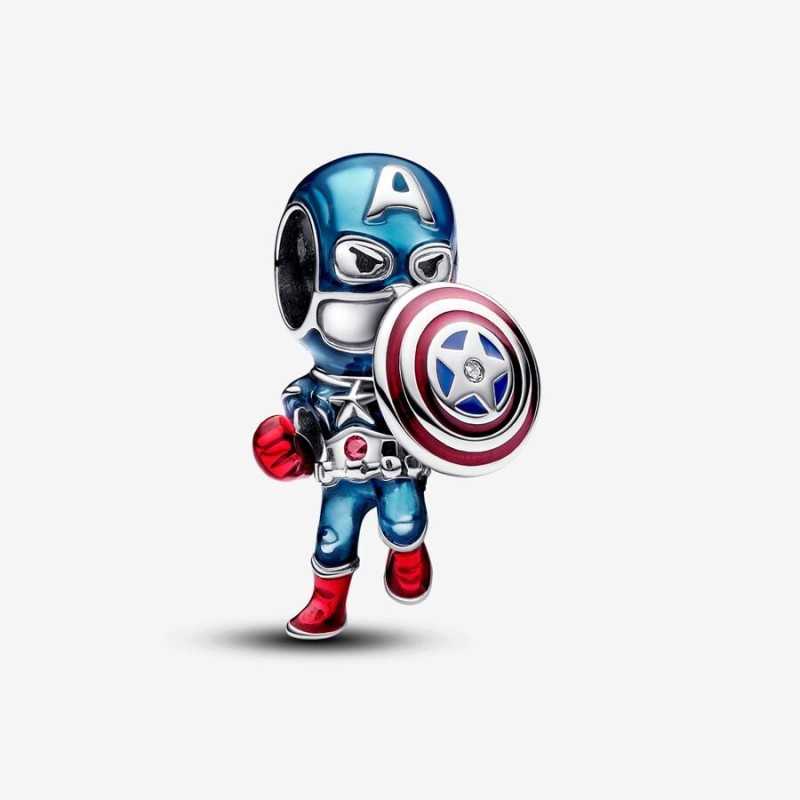 CHARM MARVEL CAPTAIN AMERICA DONNA PANDORA 