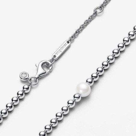 COLLANA PERLA D'ACQUA DOLCE E SFERE DONNA PANDORA 