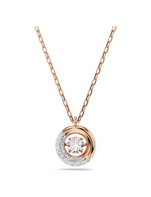 COLLANA PENDENTE DEXTERA TAGLIO ROUND ORO ROSA SWAROVSKI  5692257 SWAROVSKI