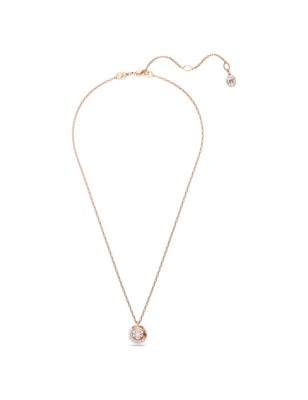 COLLANA PENDENTE DEXTERA TAGLIO ROUND ORO ROSA SWAROVSKI  5692257 SWAROVSKI