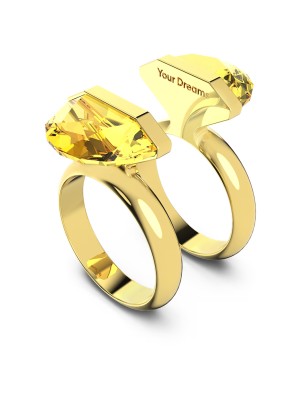 ANELLO LUCENT GIALLO M52 DONNA SWAROVSKI  5623776 SWAROVSKI