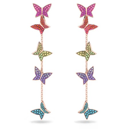 ORECCHINI FARFALLE ARCOBALENO DONNA SWAROVSKI LILIA 5636425 SWAROVSKI