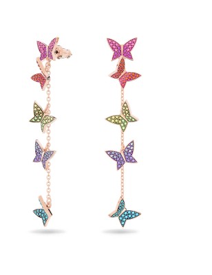 ORECCHINI FARFALLE ARCOBALENO DONNA SWAROVSKI LILIA 5636425 SWAROVSKI