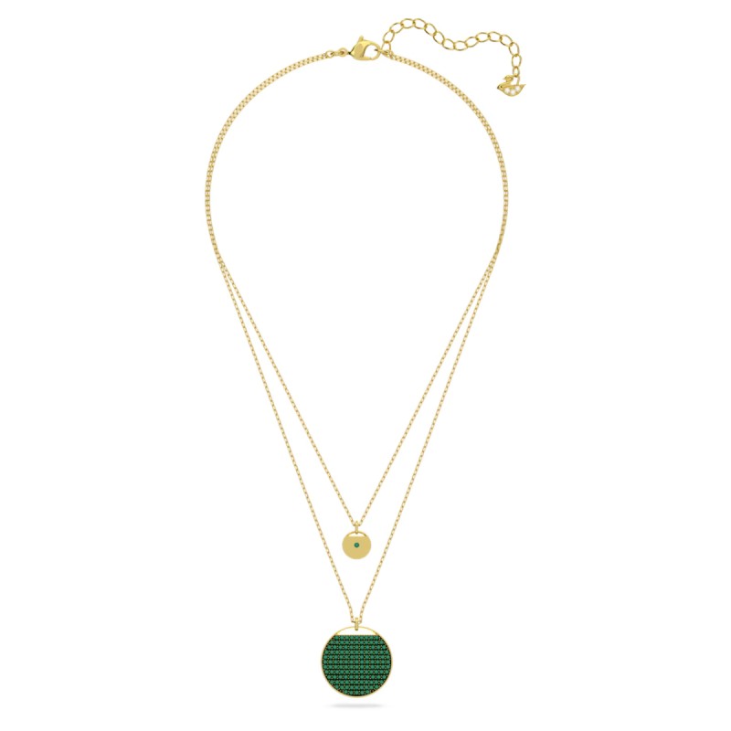 COLLANA PENDENTE STRATIFICATO GINGER VERDE DONNA SWAROVSKI 