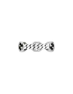 ANELLO IN ARGENTO GG 14 UOMO-DONNA GUCCI INTERLOCKING G YBC661523001014 GUCCI