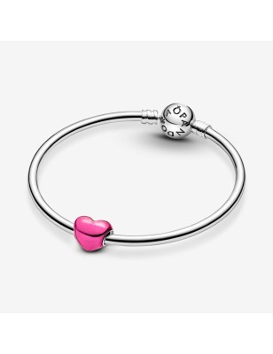 CHARM CUORE METALLICO ROSA DONNA PANDORA 