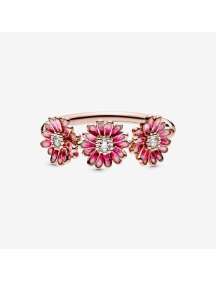 ANELLO TRIS DI MARGHERITE ROSA DONNA PANDORA 