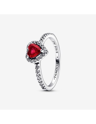 ANELLO CUORE IN RILIEVO ROSSO MIS.60 DONNA PANDORA  198421C02-60 PANDORA