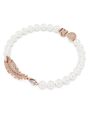 BRACCIALE BIANCO NICE PIUMA MIS.S DONNA SWAROVSKI 