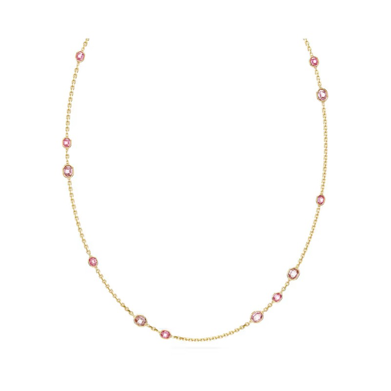 COLLANA IMBER LUNGA ROSA PLACCATO COLOR ORO DONNA SWAROVSKI 