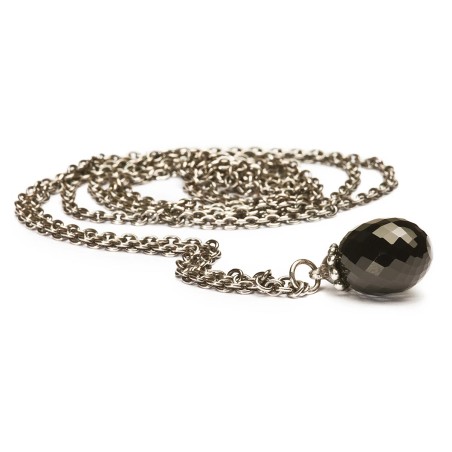 COLLANA ARGENTO CON ONICE NERO 70CM DONNA TROLLBEADS  TAGFA-00002 TROLLBEADS