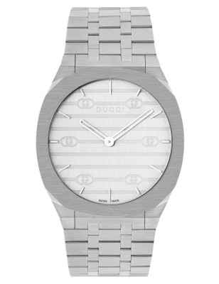 OROLOGIO GUCCI 25H 38MM ACCIAIO UOMO-DONNA GUCCI YA163407 GUCCI