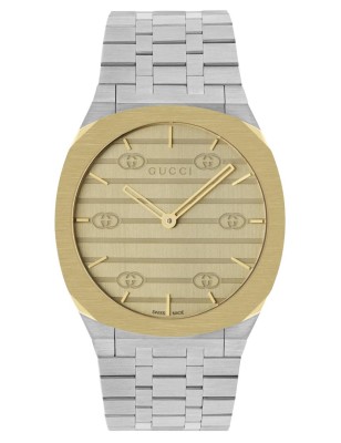 OROLOGIO GUCCI 25H 38MM PLACCATO ORO UOMO-DONNA YA163405 GUCCI