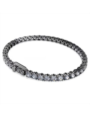 BRACCIALE MATRIX TENNIS TAGLIO ROUND RUTENIO M SWAROVSKI 5693928 SWAROVSKI