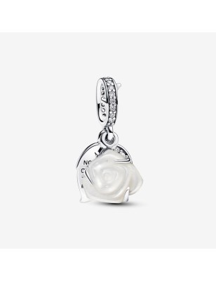 CHARM PENDENTE ROSA BIANCA DONNA PANDORA  793200C01 PANDORA