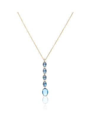 COLLANA PENDENTE LUNGA DANCING AZURE DONNA NANIS 