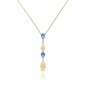 COLLANA BLU DONNA NANIS DANCING IN THE RAIN AZURE